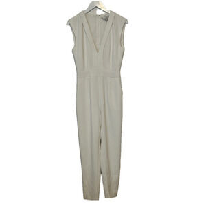 Adelyn Rae White Shea Woven Jumpsuit, Small